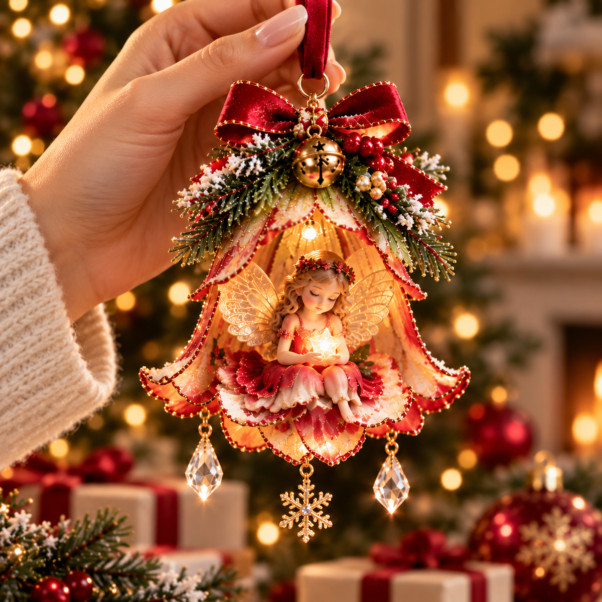 🧚♀️✨ Enchanted Fairy Bell Christmas Ornament™