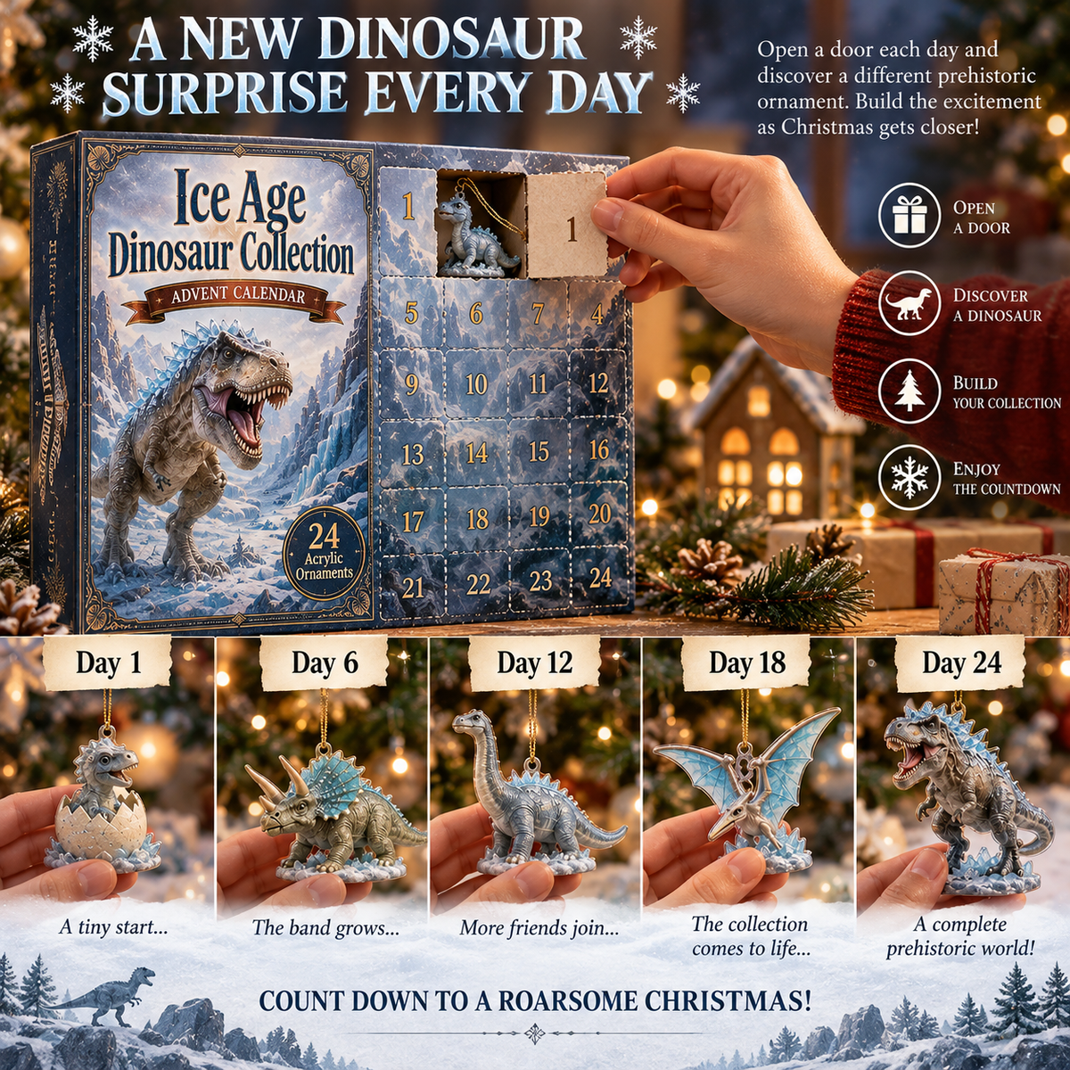 ⭐2026 USA Sale: Up to 50% OFF -🦖24 Days of Prehistoric Christmas Surprises
