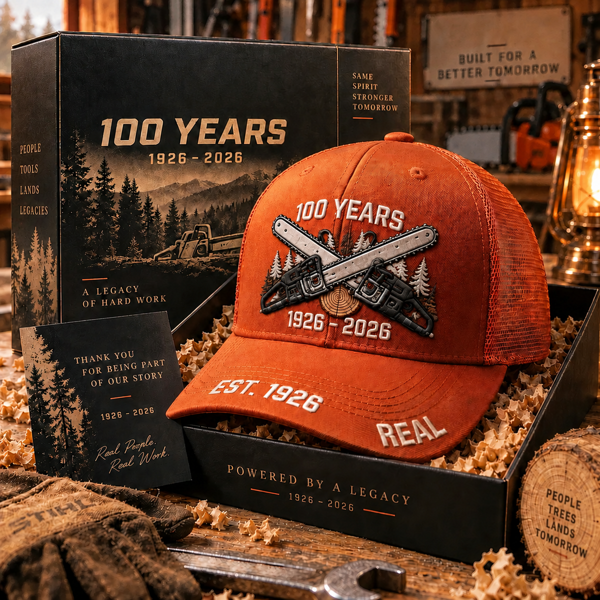 us100% Handmade in USA-🔥100th Anniversary Commemorative Trucker Cap