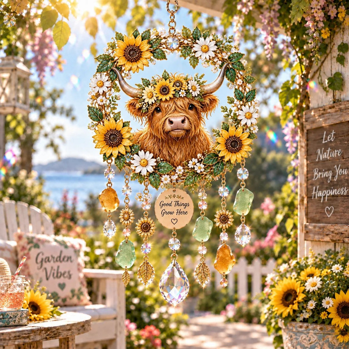 🔥😍Whimsical Animal Wind Chimes | Sparkling Suncatcher Decor