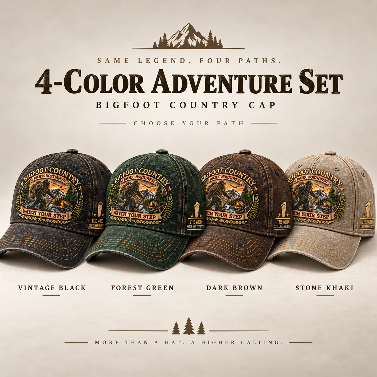 Bigfoot Country Heritage Cap – Pacific Northwest Edition