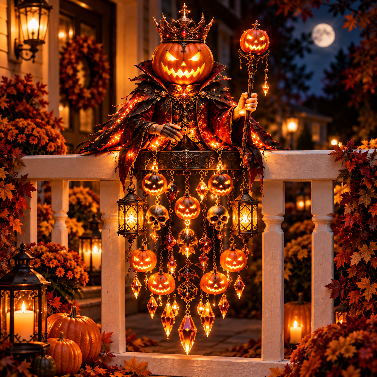 🎃Enchanted Halloween Guardian Cascade Light Decoration-✅Easy to assemble ✅Sturdiness ✅Craftsmanship