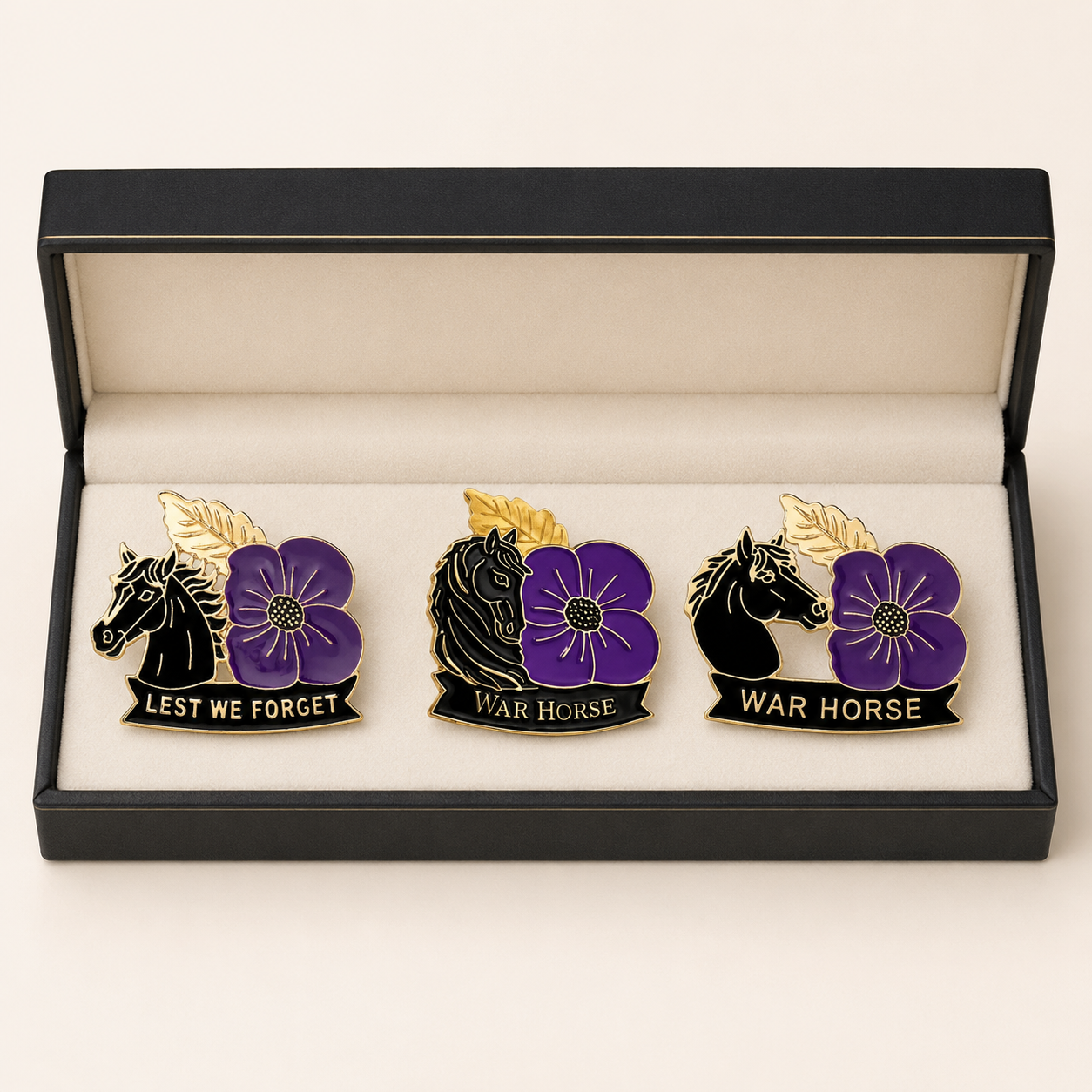 🎁 Limited Edition War Horse Purple Poppy 111th Anniversary Remembrance Brooch