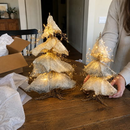 Windswept Winter Trees – Lighted Sculptural Tree Set