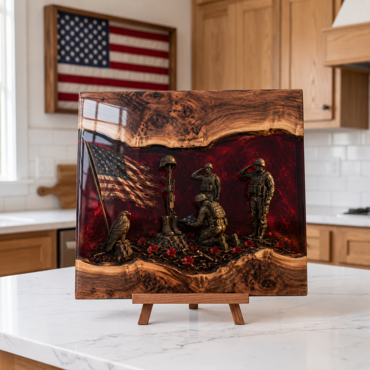 ✨Handcrafted Veteran Memorial Display Boards
