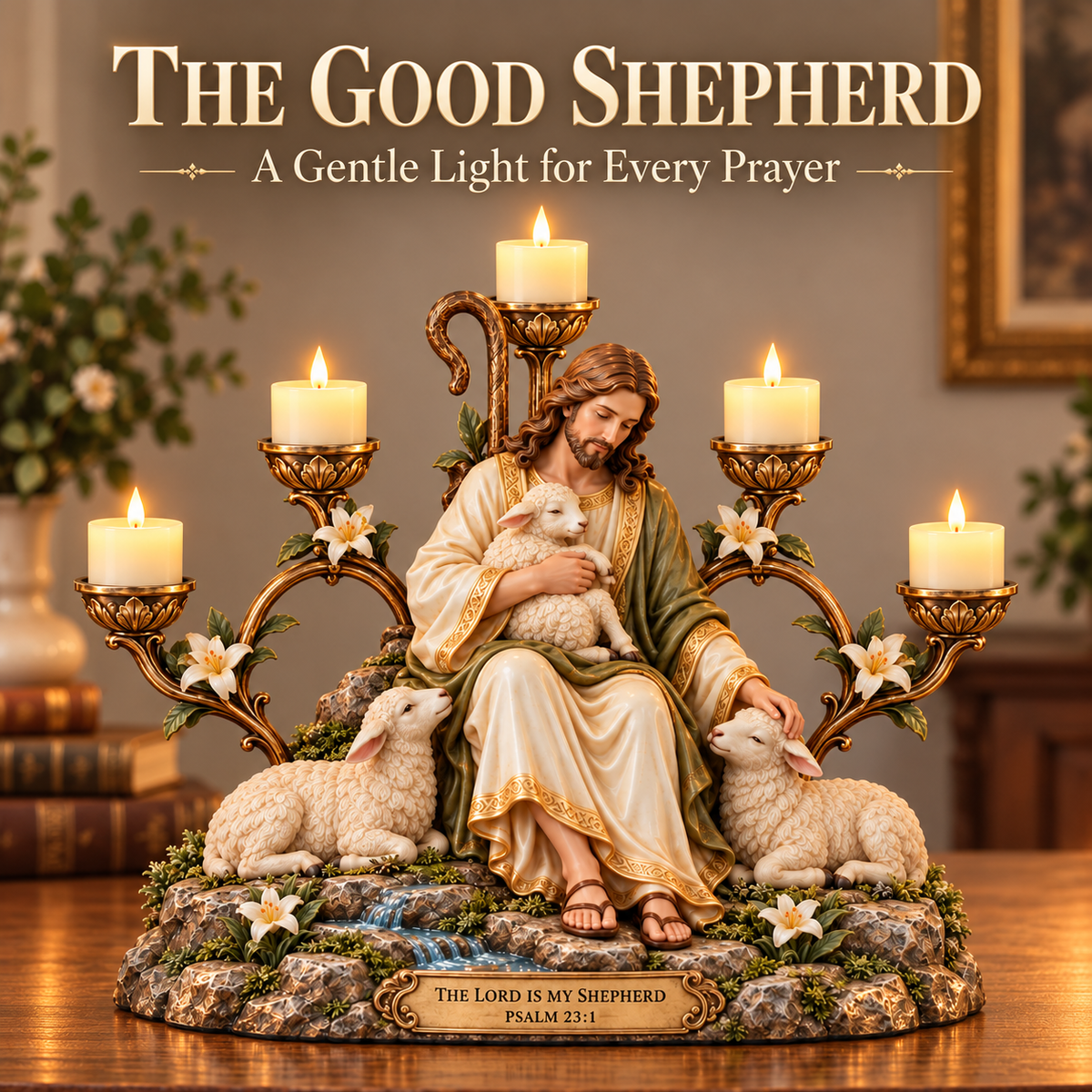 Light of Grace – Five-Light Prayer Centerpiece