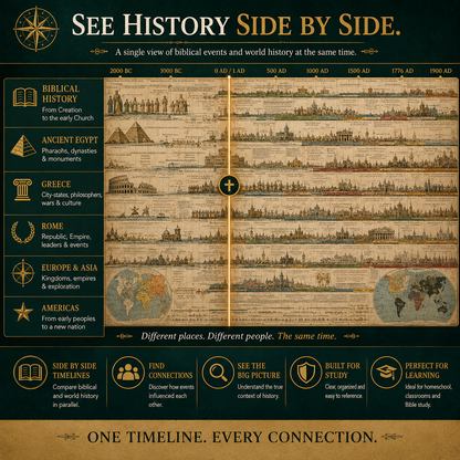 🔥One Timeline, 6,000 Years – See Biblical History Alongside World Events
