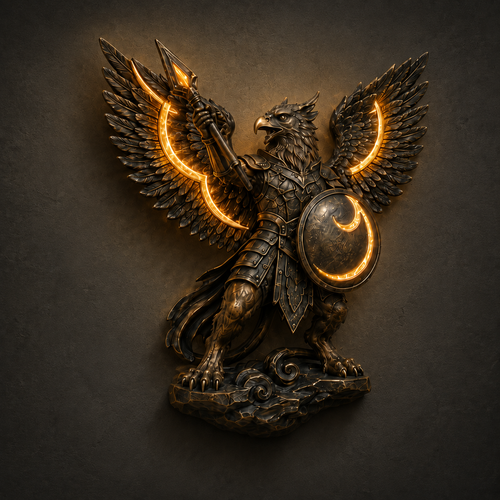 2027 Nestmiro®  Guardians of the Eternal Flame Sculptural Wall Light Collection