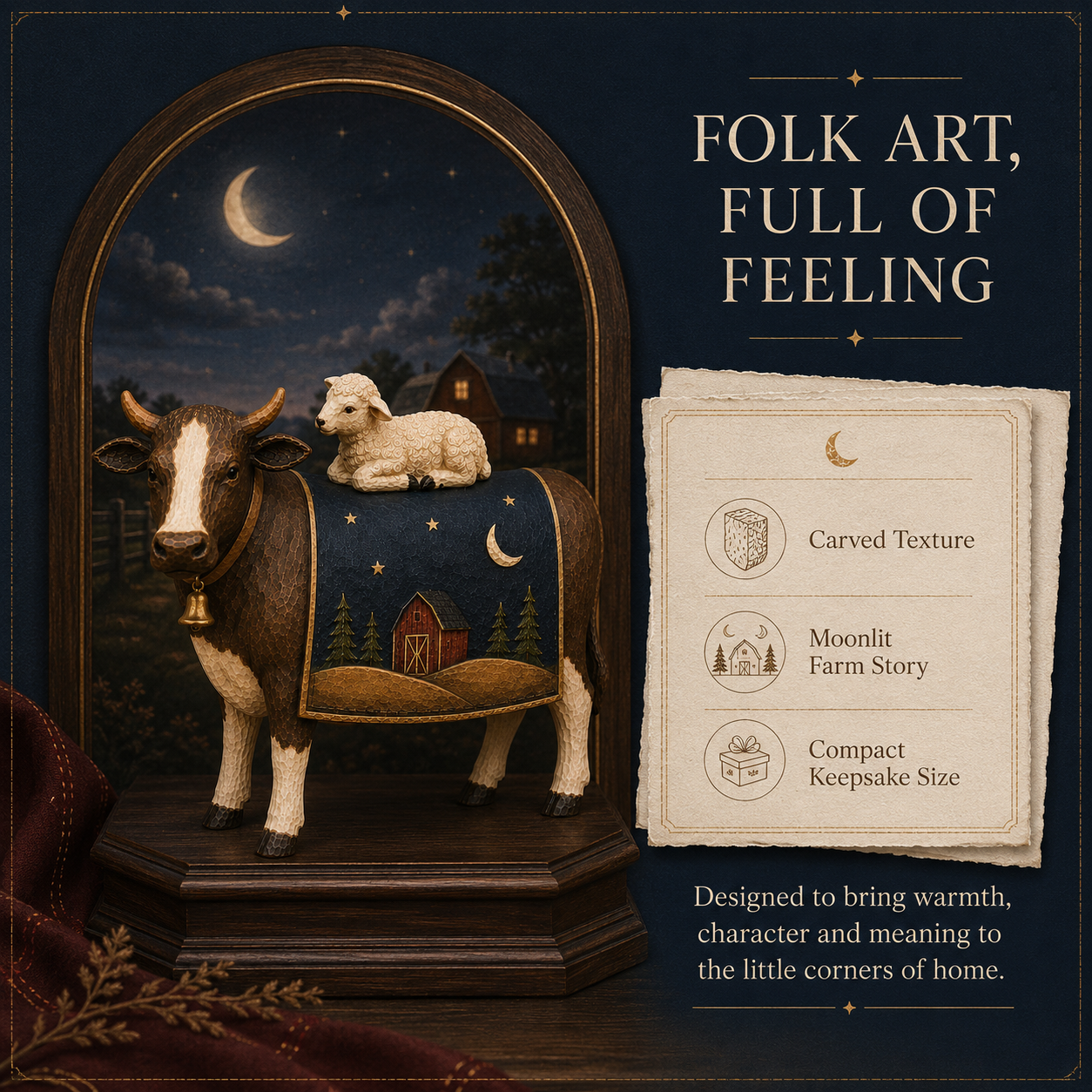 2027 Fellime® Beneath the Stars Cow &amp; Lamb Keepsake