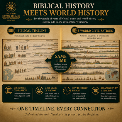 🔥One Timeline, 6,000 Years – See Biblical History Alongside World Events