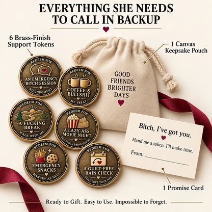 💝Six Ways to Say “I’ve Got You” – Friendship Support Token Set