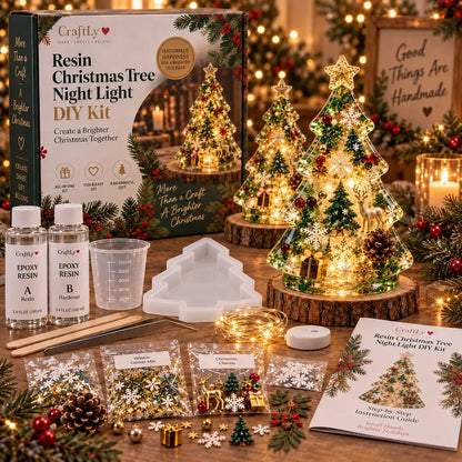 🎄DIY Christmas Tree Night Light Kit — 💕 Step-by-Step Guide Included