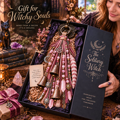 ⭐2026 USA Sale: Up to 50% OFF -🔮Witchy Door Charm - Bells, Crystals & Celestial Hanging Decor