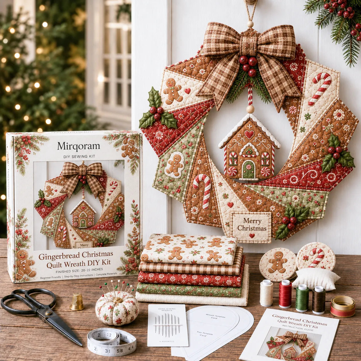 Christmas Fabric Wreath DIY Kit – A Keepsake You’ll Hang with Pride Year After Year💫