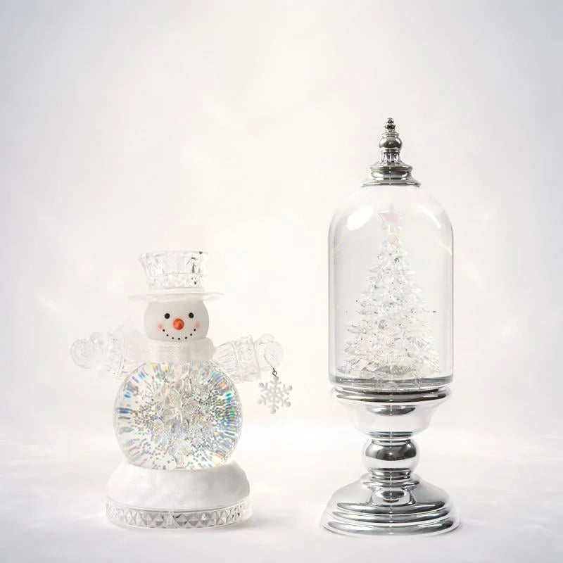 ❄️Winter Wonderglow™ – Lighted Musical Christmas Snow Globe Lantern