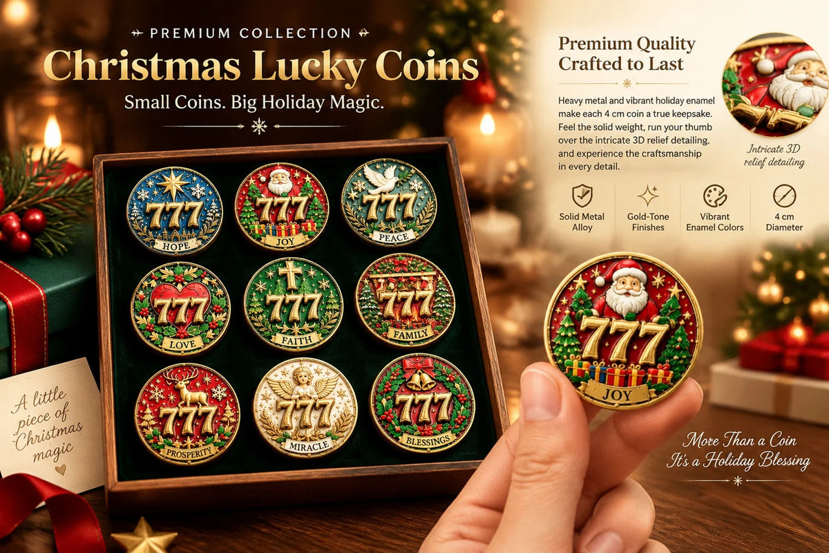 777 Christmas blessing coin size