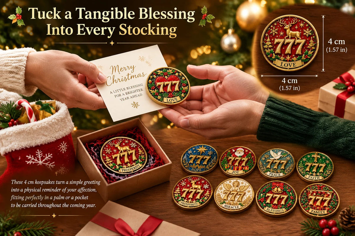 777 Christmas blessing coin gift