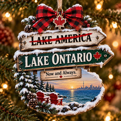🔥😍Ontario Winter Memories Christmas Ornament — A Lakeside Holiday Keepsake