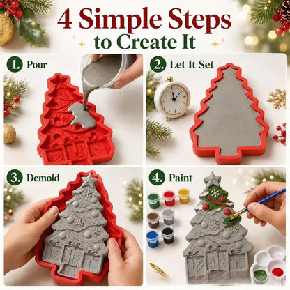 🎄✨Christmas Tree Silicone Craft Mold – Create Your Own Holiday Decor