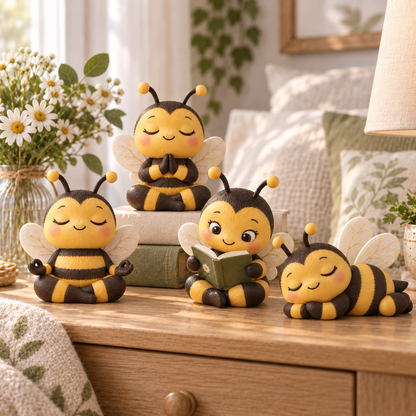 ✨🐝Little Bee, Big Happiness – Adorable Mindful Bee Figurine Collection