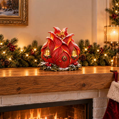 ✨🌺Christmas in Bloom – Lighted Fairy & Flower Cottage Collection