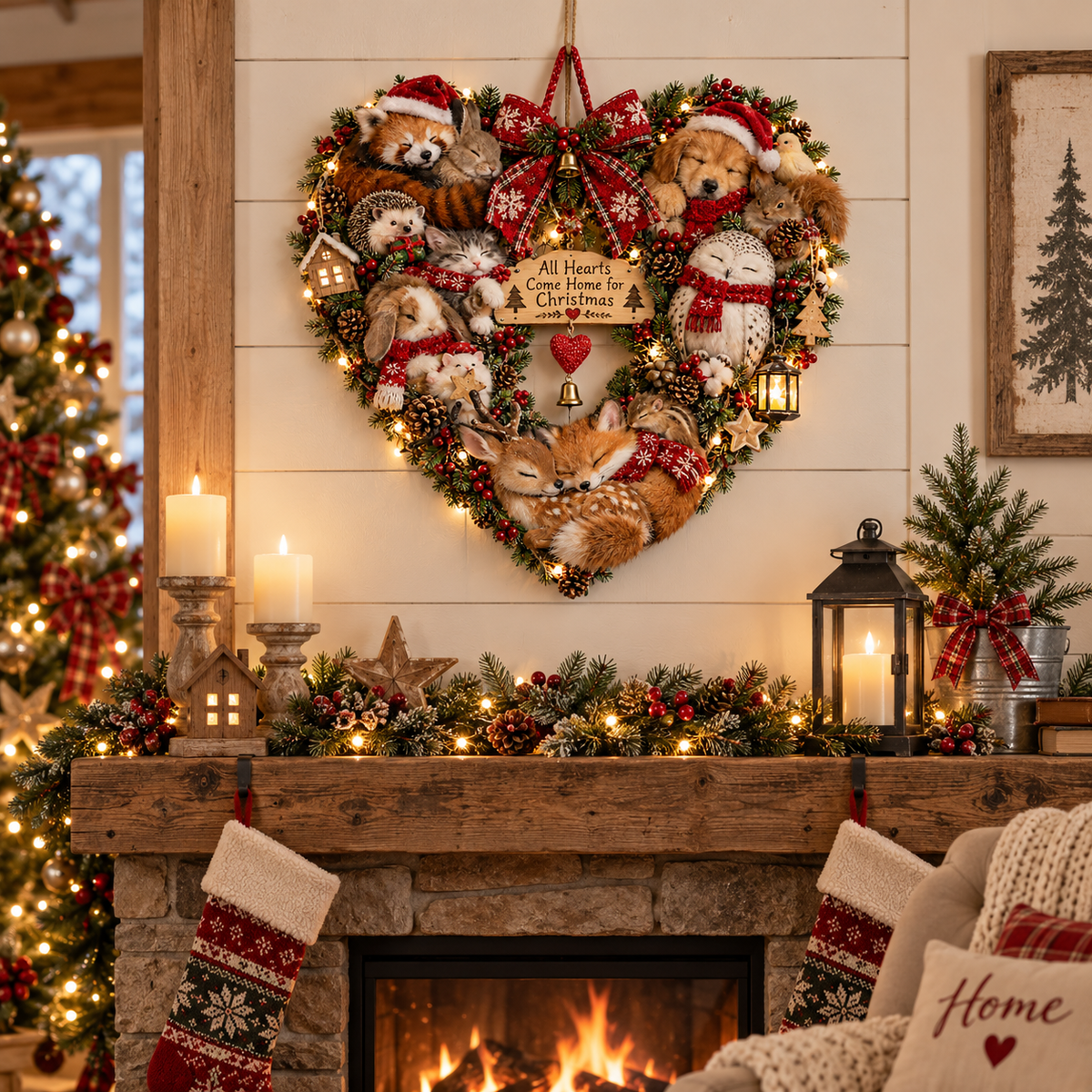 ❤️✨Where Love Comes Home™ – Christmas Heart Wall Decor