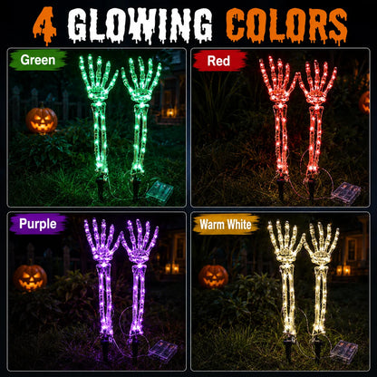 💀Skeleton Hand Lights — Give Your Halloween Path a Spooky Glow!🎃✨