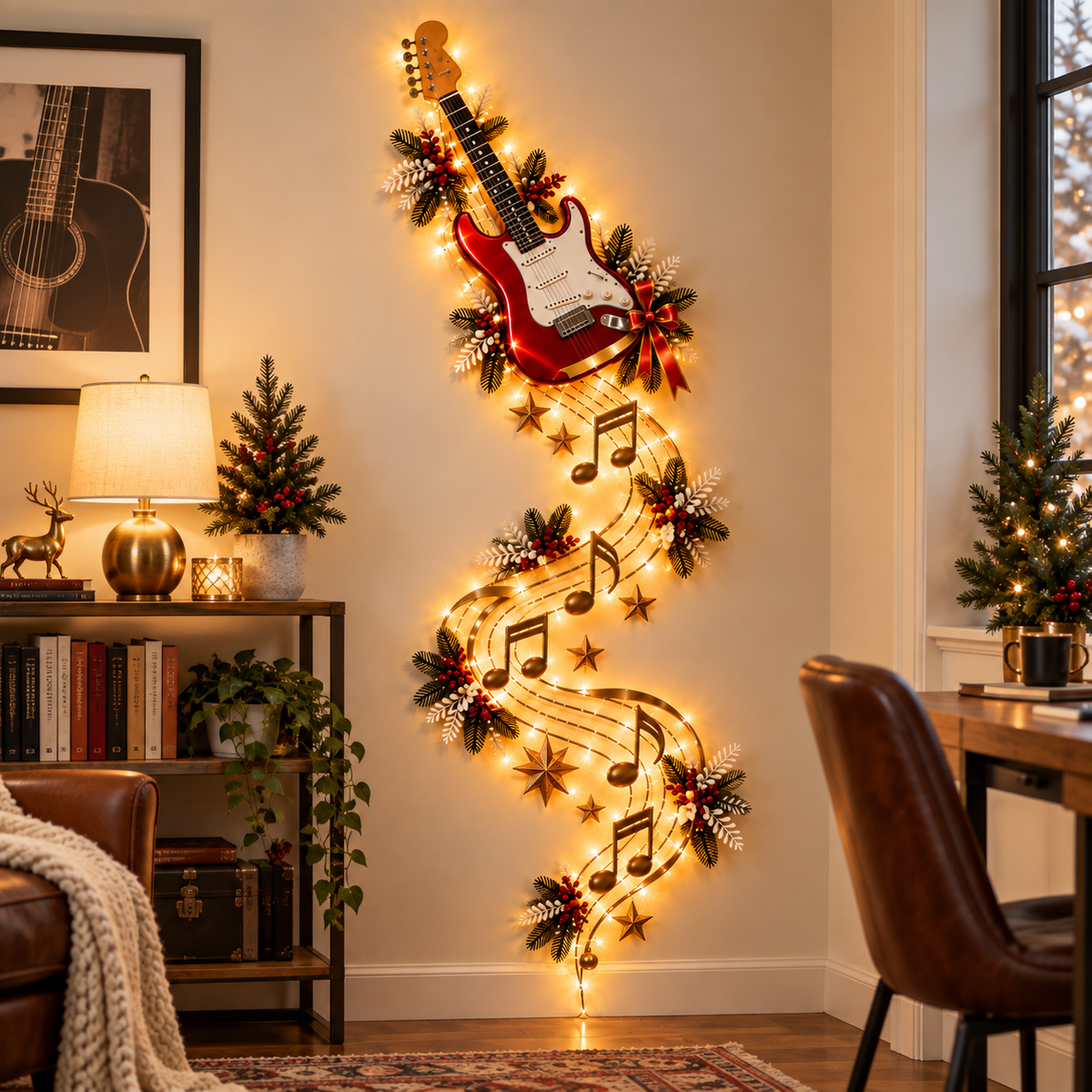 🎄🎵 Christmas Melody Glow™ – Lighted Musical Instrument Wall Décor🔥Buy 2 Get Free Shipping