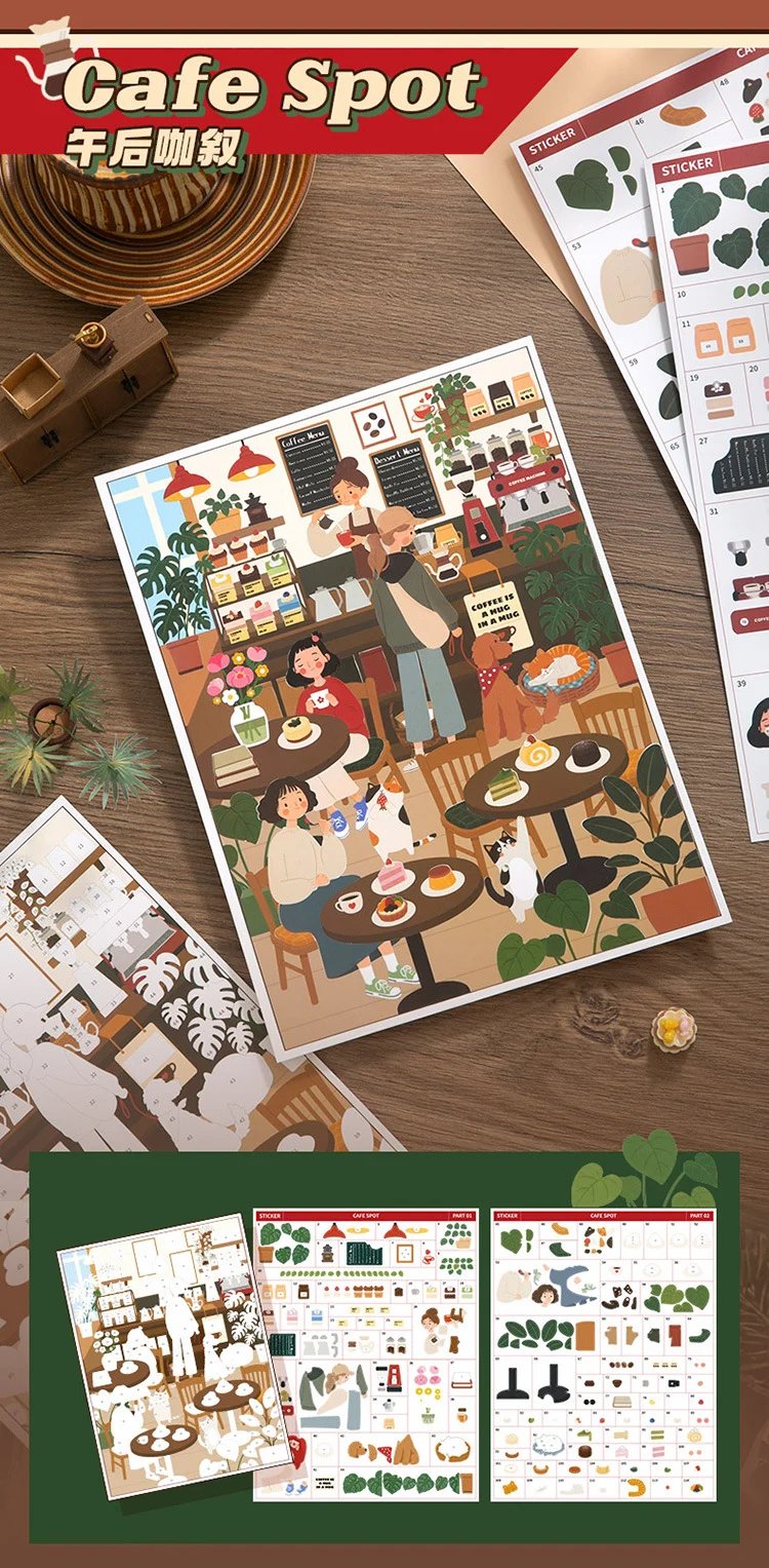 🐈‍⬛✨Witchy Wonders – Numbered Sticker Art Kit🎃