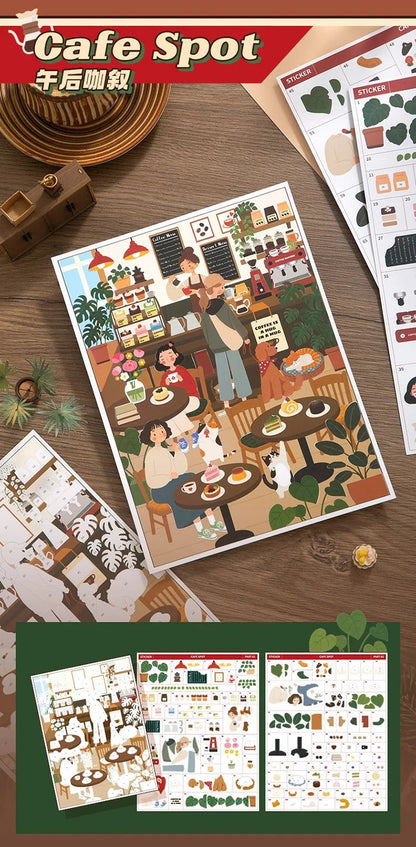 🐈‍⬛✨Witchy Wonders – Numbered Sticker Art Kit🎃