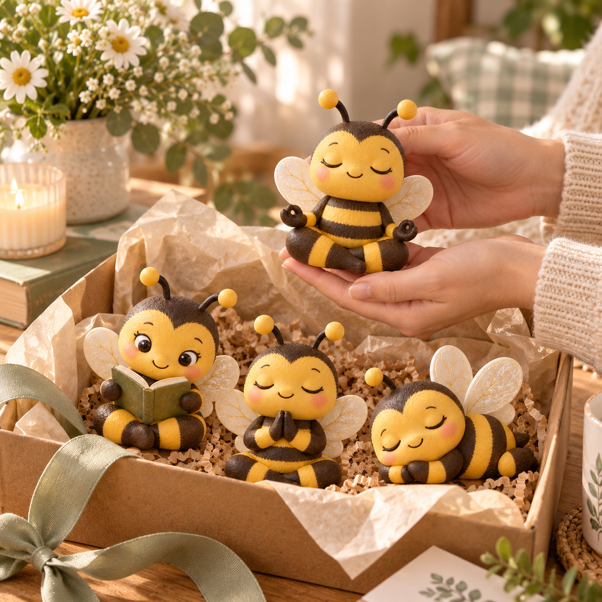 Little Bee figurine gift scene