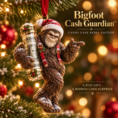 🎄👣 Bigfoot Cash Keeper™ – 15 Funny Christmas Cash Holder Ornaments 💵🎁