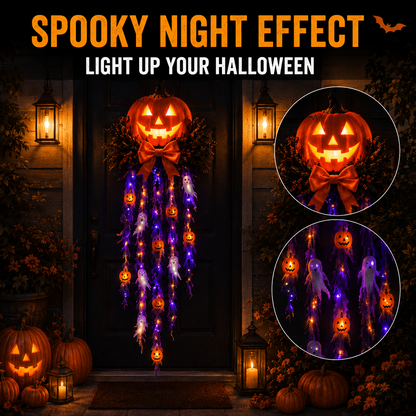 👻 Lighted Pumpkin & Ghost Door Cascade🛒