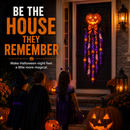 👻 Lighted Pumpkin & Ghost Door Cascade🛒