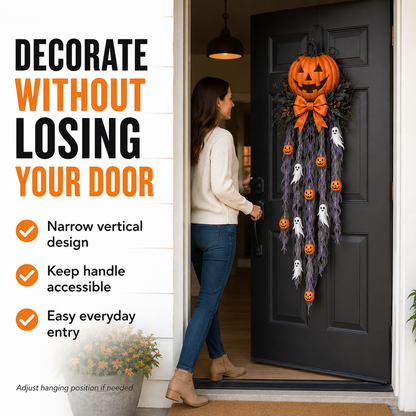 👻 Lighted Pumpkin & Ghost Door Cascade🛒