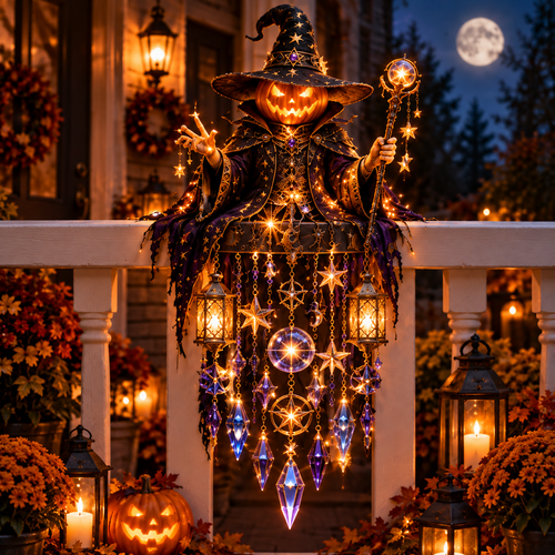 🎃Enchanted Halloween Guardian Cascade Light Decoration-✅Easy to assemble ✅Sturdiness ✅Craftsmanship