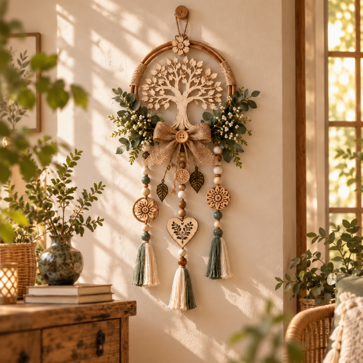 🔥😍Where Love Grows – Boho Tree of Life Decor🌲
