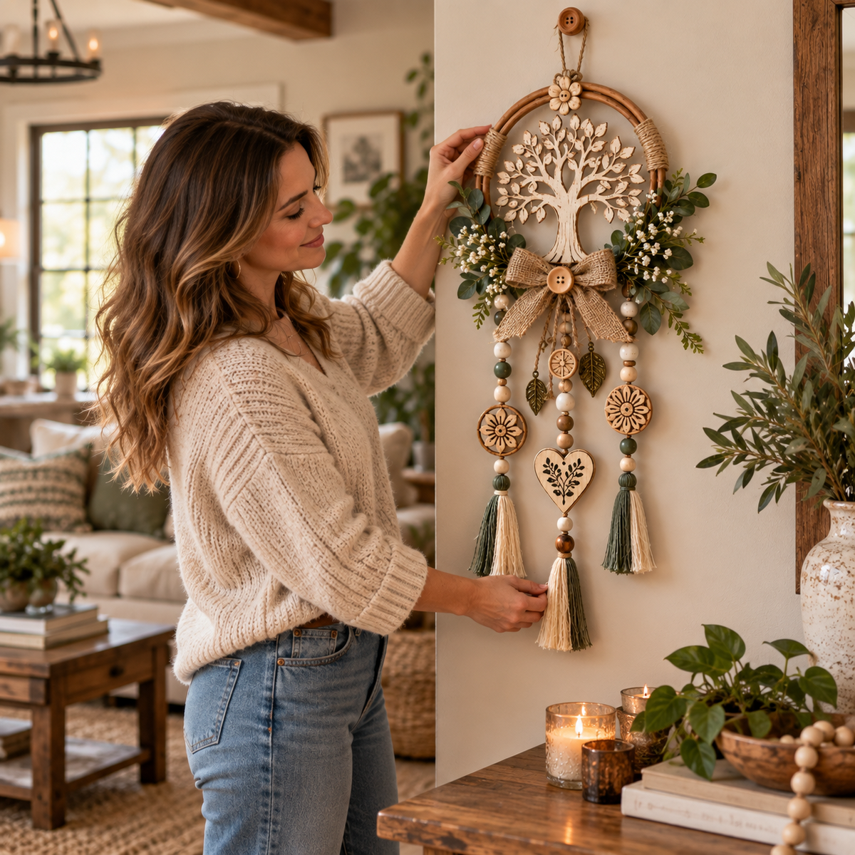 🔥😍Where Love Grows – Boho Tree of Life Decor🌲