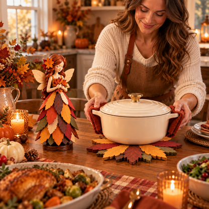 🔥😍Enchanted Bloom Trivet – Foldable Fairy-Inspired Table Décor🧚