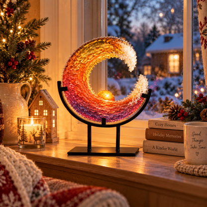 🔥😍Sunset Ocean Wave Sculpture – Coastal Decor & Meaningful Gift