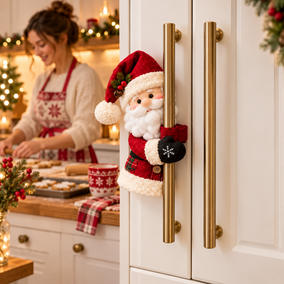 🔥😍Holiday Kitchen Handle Sleeves – Cute 3D Festive Accents