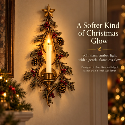 Old-World Christmas Tree Candle Sconce