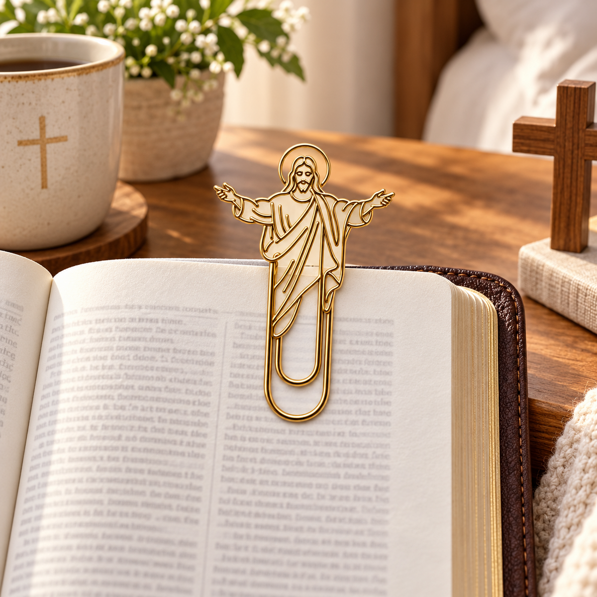 Faith clip in a peaceful reading scene