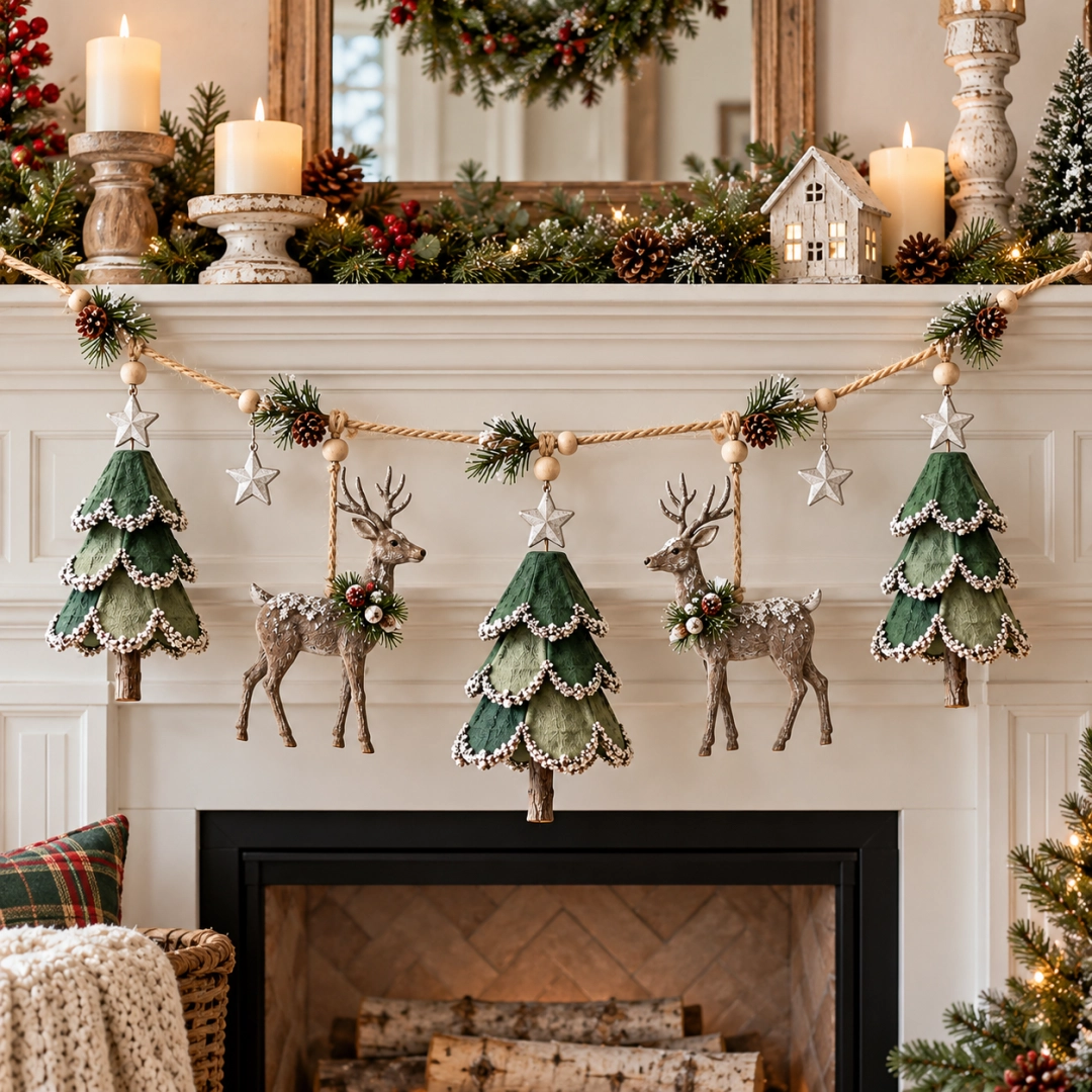 🔥😍Enchanted Woodland Garland | Glowing Holiday Home Decor