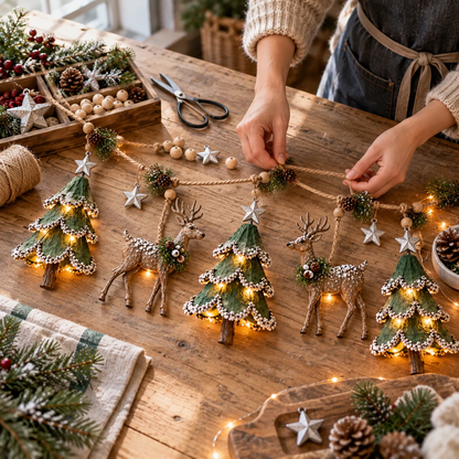 🔥😍Enchanted Woodland Garland | Glowing Holiday Home Decor