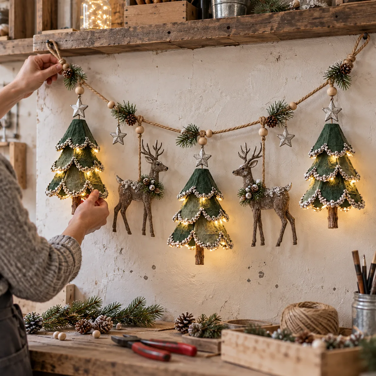 🔥😍Enchanted Woodland Garland | Glowing Holiday Home Decor