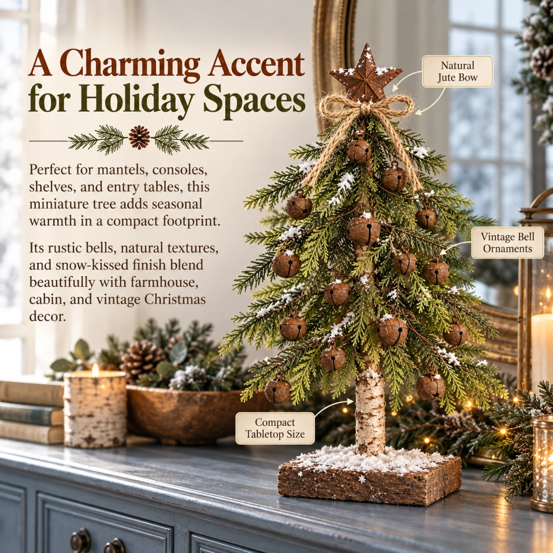 🔥🌲A Christmas to Cherish – Bells & Starlight Tree