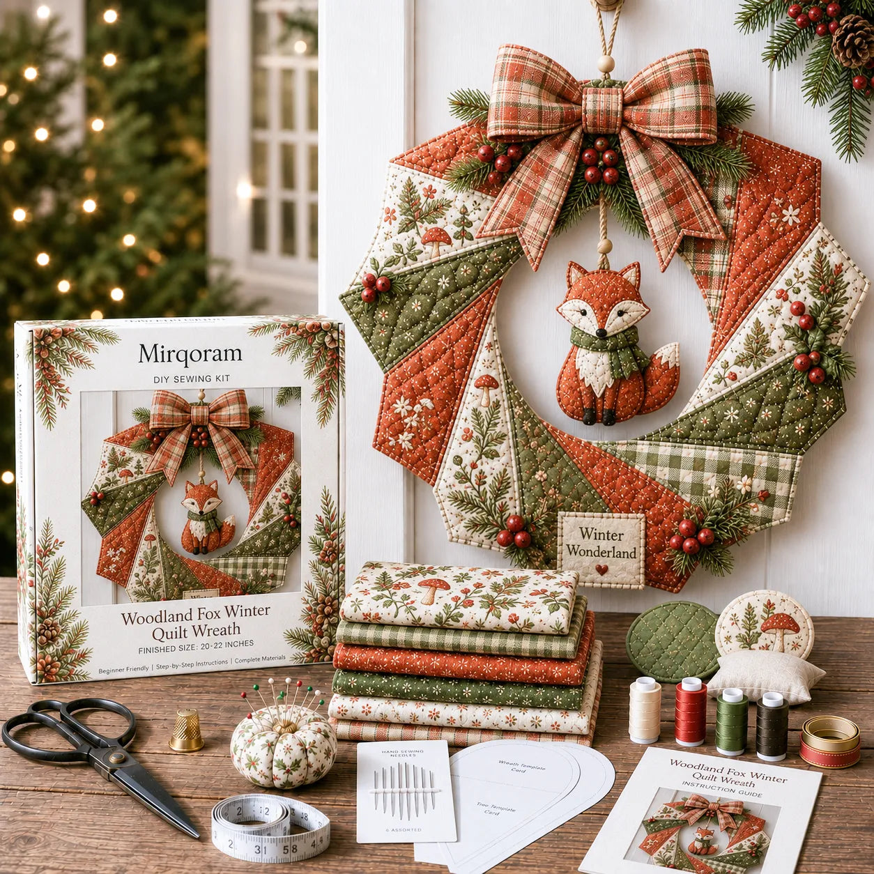 Christmas Fabric Wreath DIY Kit – A Keepsake You’ll Hang with Pride Year After Year💫