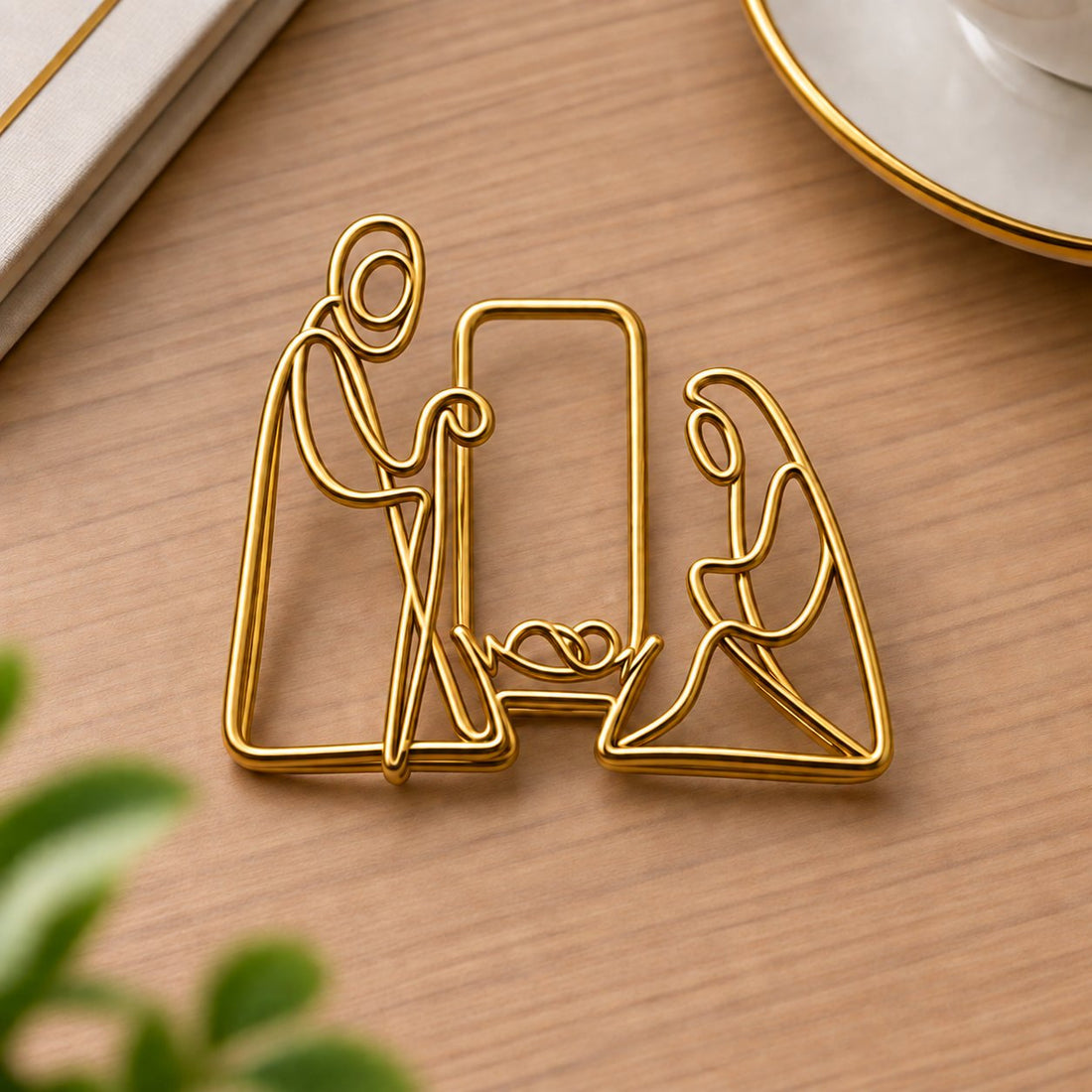 Faith inspired golden paper clip