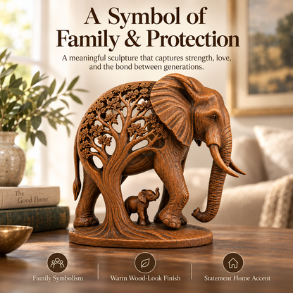 Elephant Family Tree Sculpture